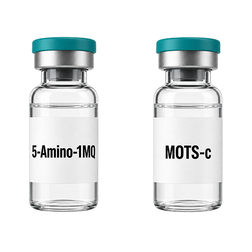 Ilustrație comparativă 5-Amino-1MQ vs MOTS-c