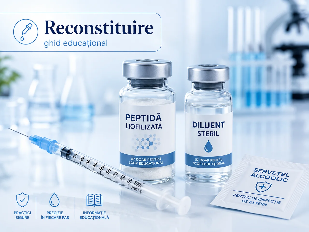 Injecții cu peptide și reconstituire: ghid educațional complet