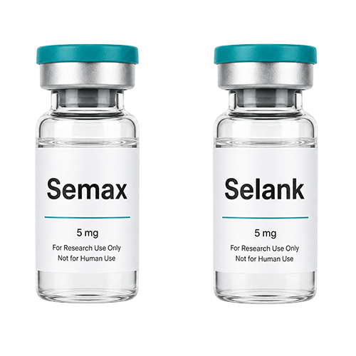 Ilustrație comparativă Semax vs Selank