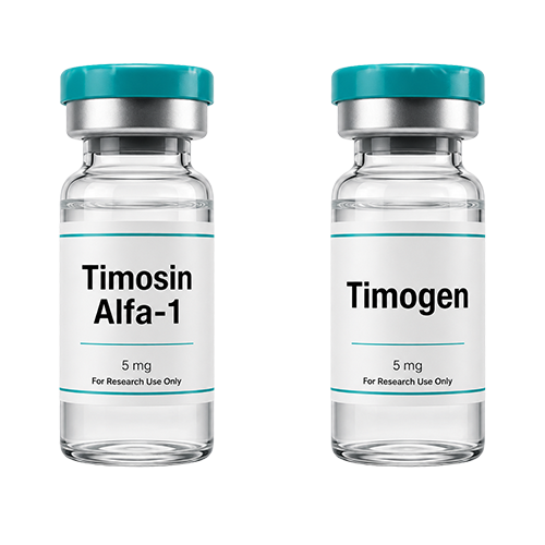 Ilustrație comparativă Timosin Alfa-1 vs Timogen
